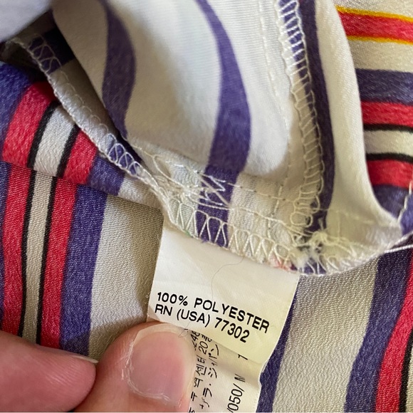 Zara Women’s Mini Skirt With Pockets Nautical Striped Multicolored Size Medium - Picture 9 of 9